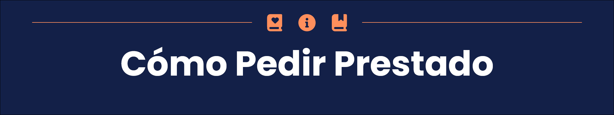 Banner sobre cómo pedir prestado